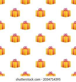 Gift box pattern, great design for any purposes. Vector illustration.