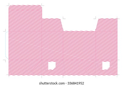 Gift box pattern isolated on white