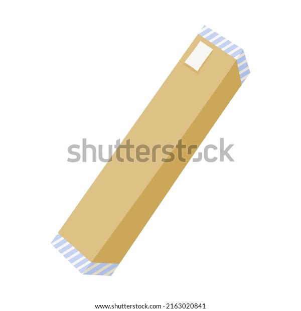 Gift in box. Postman and delivery\
service. Vector illustration of mailman with bag delivering letters\
and boxes. Cartoon postal bicycle and\
car