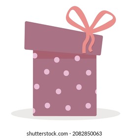 gift box, present. Birthday, valentines day, christmas holiday element.