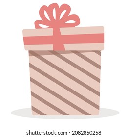 gift box, present. Birthday, valentines day, christmas holiday element.