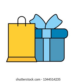 gift box present with handbag