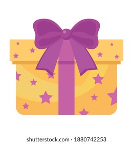 gift box present happy birthday icon vector illustration design