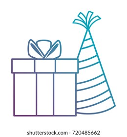 gift box present with hat