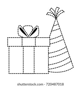 gift box present with hat