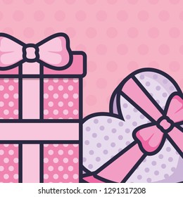 gift box present with heart
