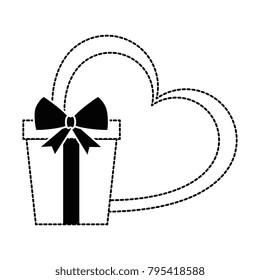 gift box present with heart