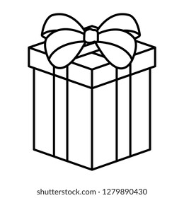 Similar Images, Stock Photos & Vectors of Gift Box. Vector Outline