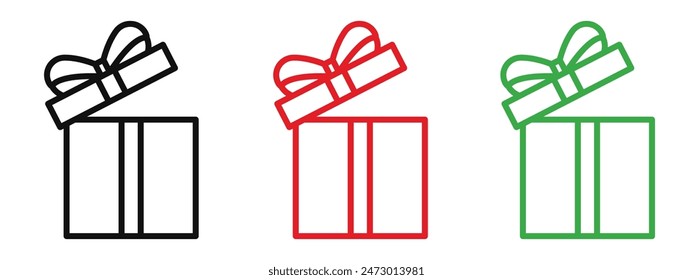 Gift Box Present Icon for Holiday Gifts, Special Celebrations, and Festive Occasions