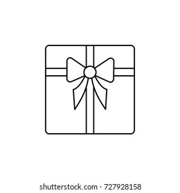 Gift Box Present icon on white background