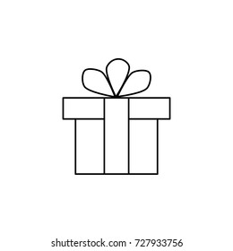Gift Box Present icon on white background