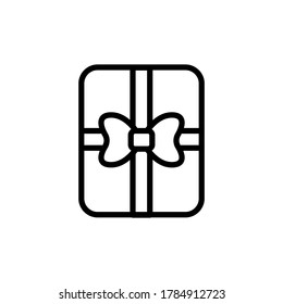 Gift box present icon. Simple color with outline vector elements of present icons for ui and ux, website or mobile application