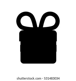 Gift box present icon vector illustration graphic design