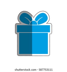Gift box present icon vector illustration graphic design