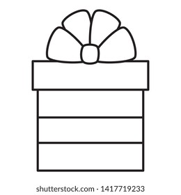 gift box present isolated icon