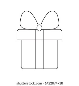 gift box present isolated icon