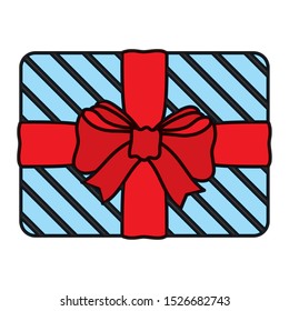 gift box present isolated icon vector illustration design