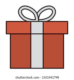 gift box present isolated icon vector illustration design
