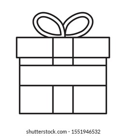 gift box present isolated icon vector illustration design
