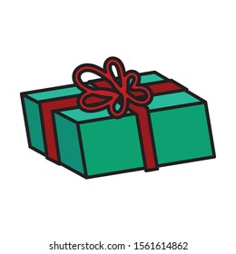 gift box present isolated icon vector illustration design