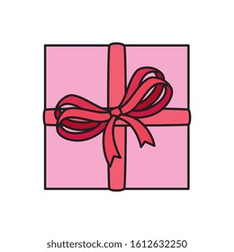 gift box present isolated icon vector illustration design