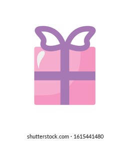 gift box present isolated icon vector illustration design