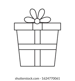 gift box present isolated icon vector illustration design