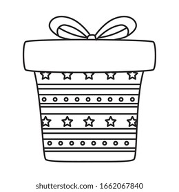 gift box present isolated icon vector illustration design