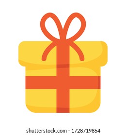cuadro de regalo mostrar diseño de ilustración de vector de icono aislado