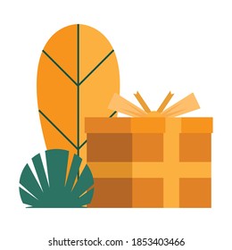 gift box present isolated icon vector illustration design