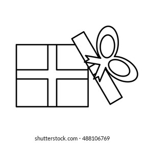 gift box present isolated icon vector illustration design