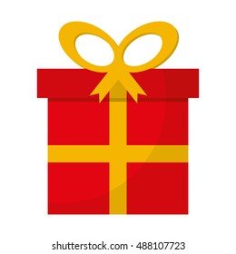 gift box present isolated icon vector illustration design