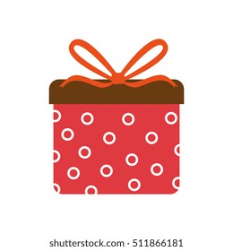 gift box present isolated icon