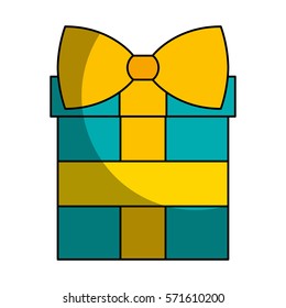 gift box present isolated icon vector illustration design