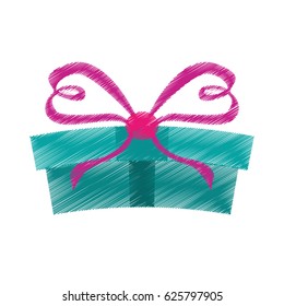 gift box present isolated icon