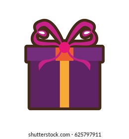 gift box present isolated icon