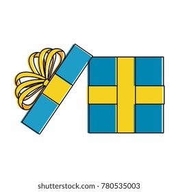gift box present isolated icon