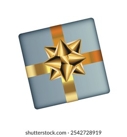 Caja de regalo presente aislado sobre fondo blanco