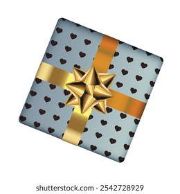 gift box present isolated on white background