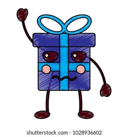 gift box present kawaii character