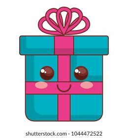 gift box present kawaii character