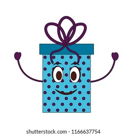 gift box present kawaii character