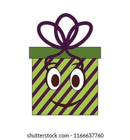 gift box present kawaii character