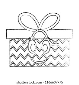 gift box present kawaii character