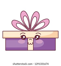 gift box present kawaii character
