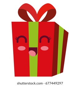 gift box present kawaii character