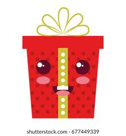 gift box present kawaii character