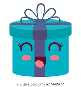 gift box present kawaii character