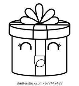 gift box present kawaii character