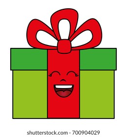 gift box present kawaii character